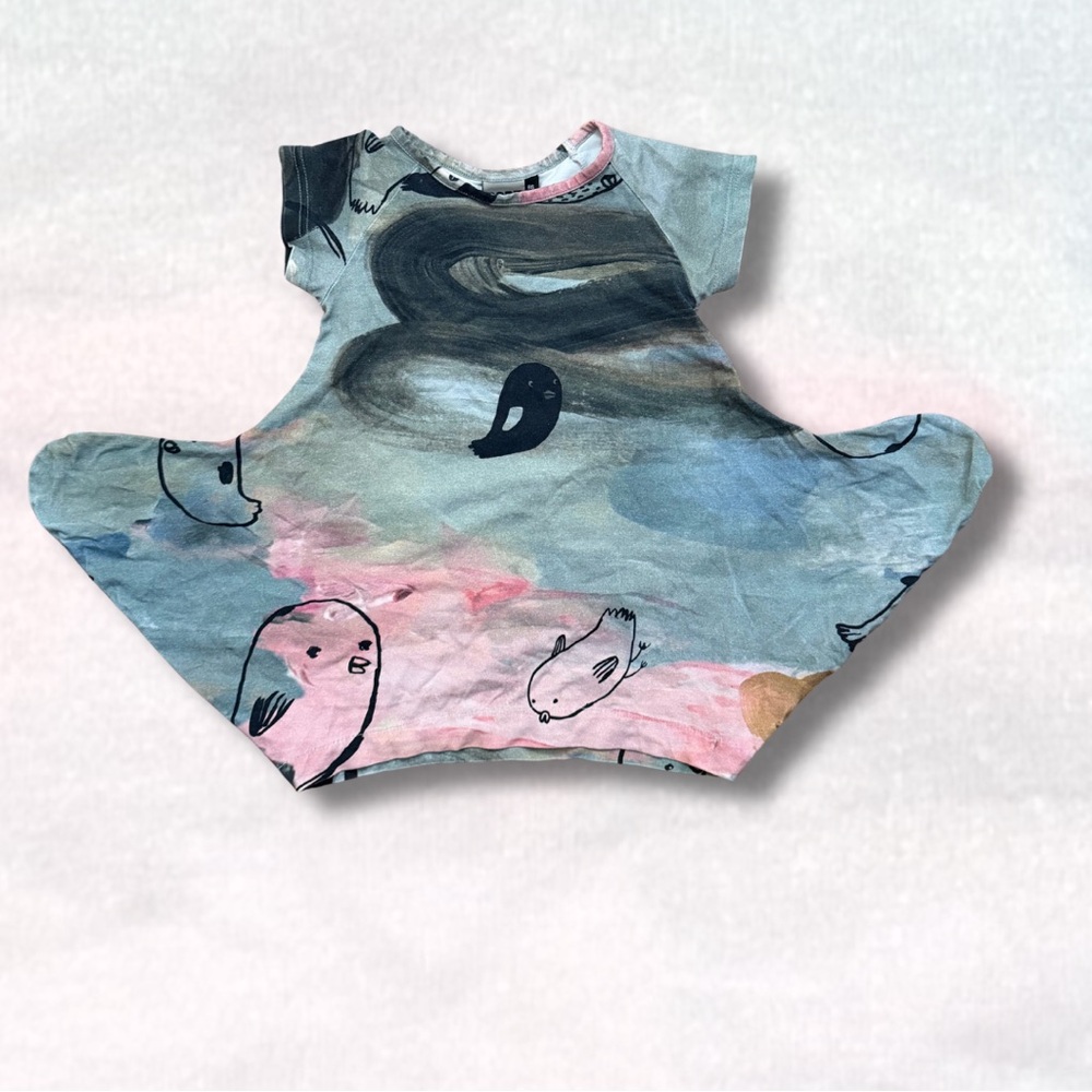 Papu Bird Print Baby Dress